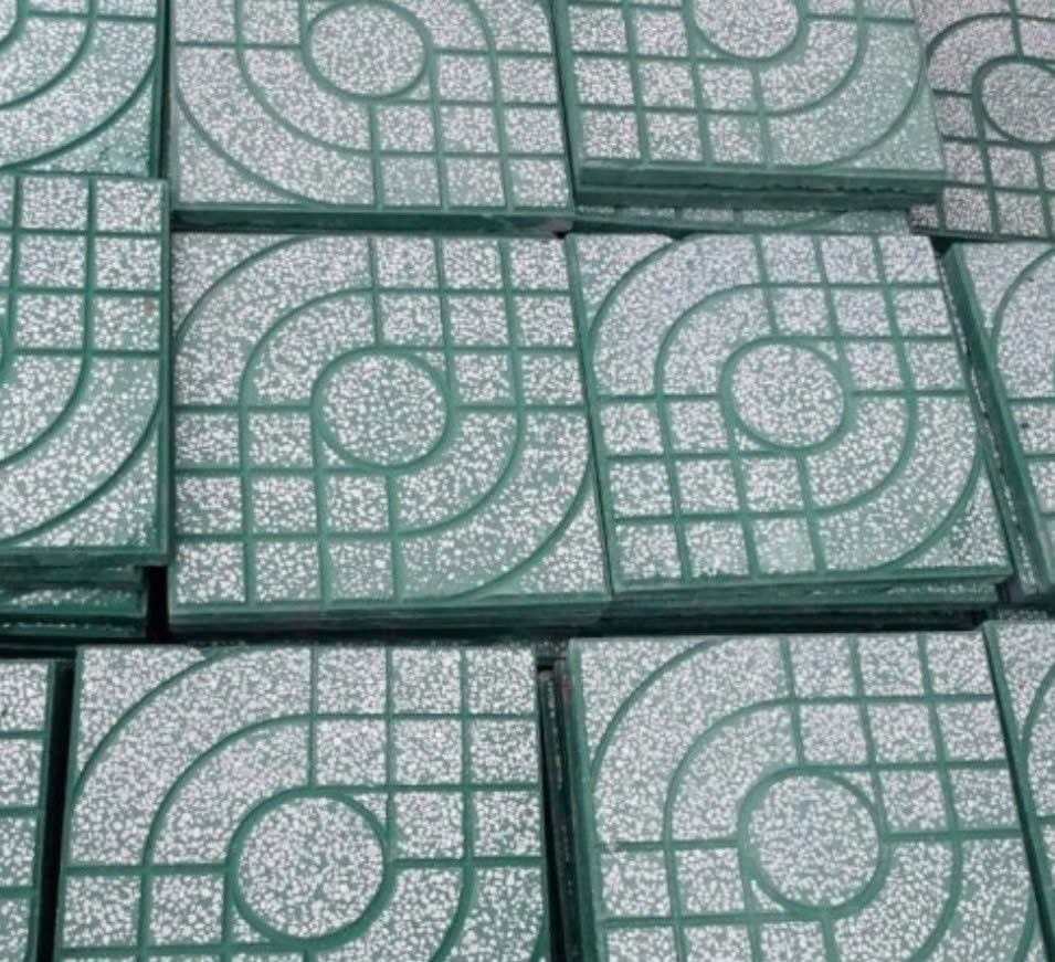 Gạch vỉa hè (Mắt nai xanh) 40x40cm-4549